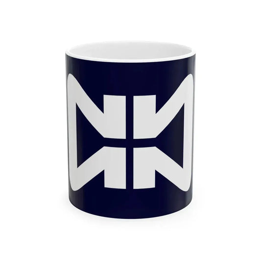 Flag of Nakajima Fukushima (Japan) White Coffee Mug 11oz - Go Mug Yourself