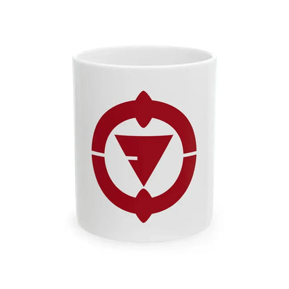 Flag of Nakama Fukuoka (Japan) White Coffee Mug 11oz - Go Mug Yourself