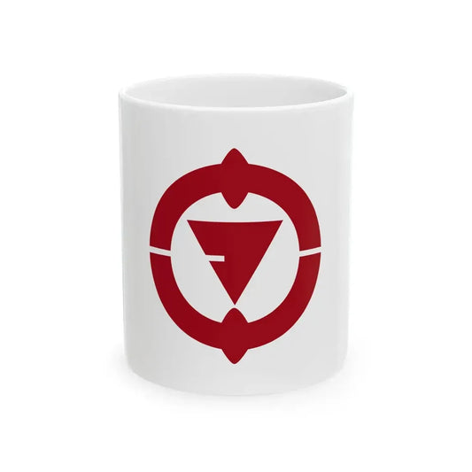 Flag of Nakama Fukuoka (Japan) White Coffee Mug 11oz - Go Mug Yourself