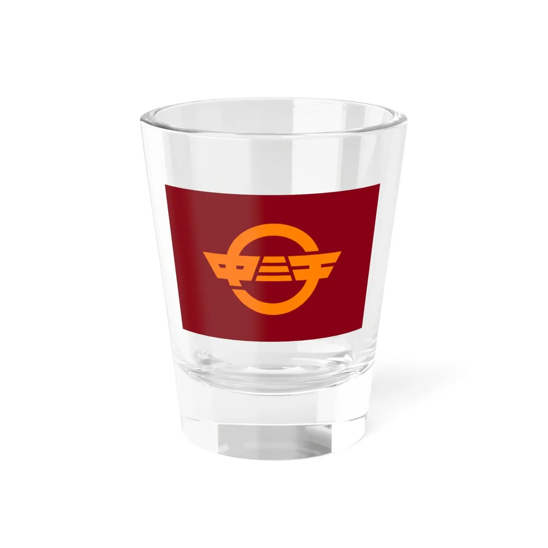 Flag of Nakamichi Yamanashi 1963-2006 (Japan) Shot Glass 1.5oz 1.5oz - Go Mug Yourself