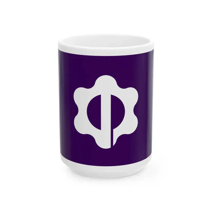 Flag of Nakano Nagano (Japan) White Coffee Mug 15oz - Go Mug Yourself