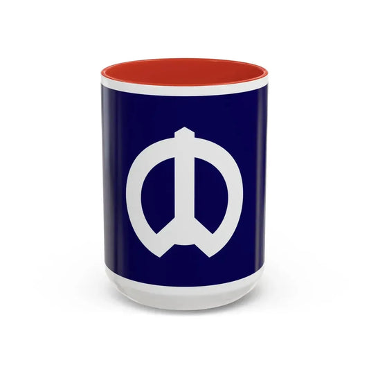 Flag of Nakano Tokyo Japan - Accent Coffee Mug 15oz Red - Go Mug Yourself