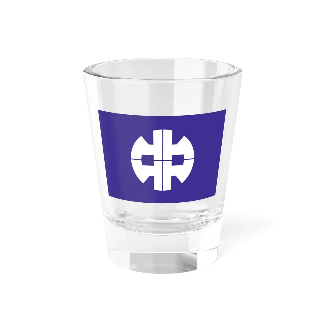 Flag of Nakanojo Gunma (Japan) Shot Glass 1.5oz 1.5oz - Go Mug Yourself