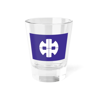 Flag of Nakanojo Gunma (Japan) Shot Glass 1.5oz 1.5oz - Go Mug Yourself