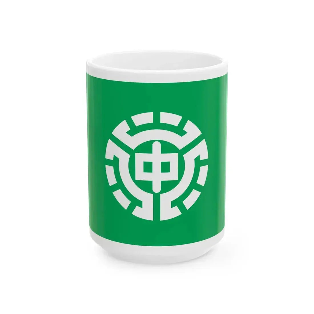 Flag of Nakashibetsu Hokkaido (Japan) White Coffee Mug 15oz - Go Mug Yourself