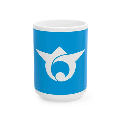 Flag of Nakatosa Kochi 1971-2006 (Japan) White Coffee Mug 15oz - Go Mug Yourself