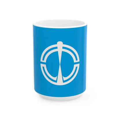 Flag of Nakayama Yamagata (Japan) White Coffee Mug 15oz - Go Mug Yourself