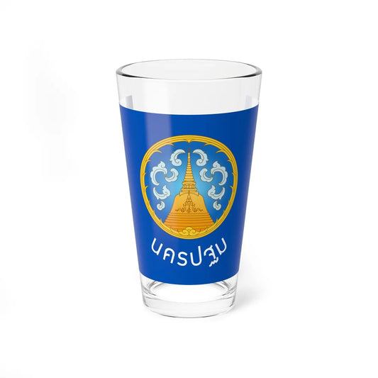 Flag of Nakhon Pathom (Thailand) Pint Glass 16oz 16oz - Go Mug Yourself