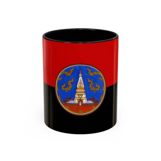 Flag of Nakhon Phanom Province Thailand - Accent Coffee Mug 11oz Black - Go Mug Yourself