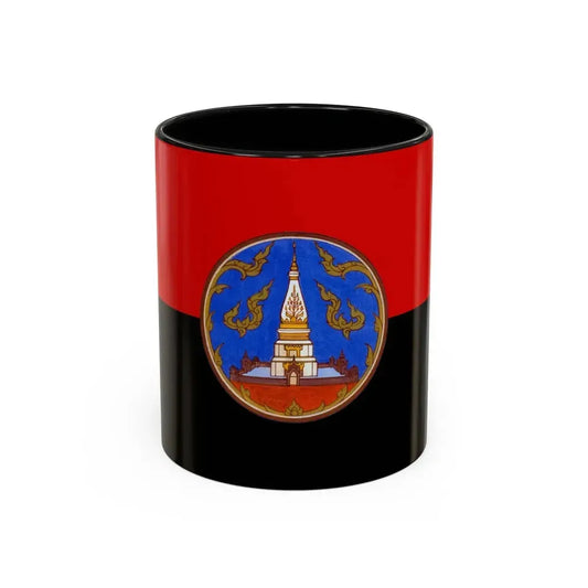 Flag of Nakhon Phanom Province Thailand - Accent Coffee Mug 11oz Black - Go Mug Yourself