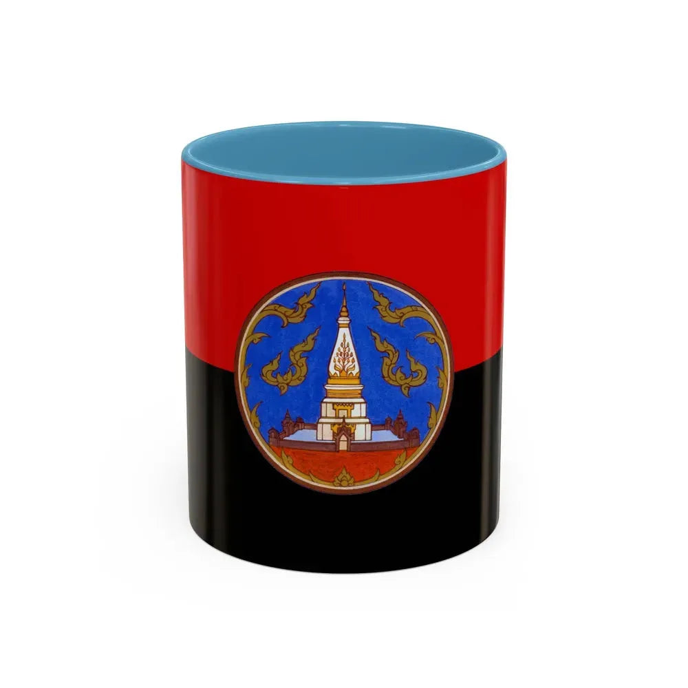 Flag of Nakhon Phanom Province Thailand - Accent Coffee Mug 11oz Light Blue - Go Mug Yourself
