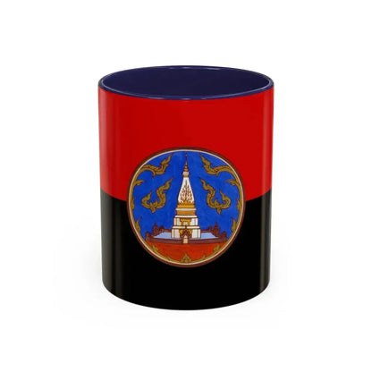 Flag of Nakhon Phanom Province Thailand - Accent Coffee Mug 11oz Navy - Go Mug Yourself