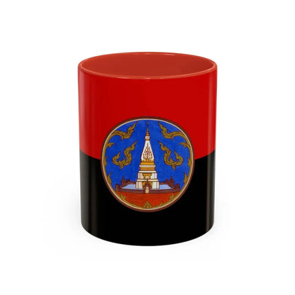 Flag of Nakhon Phanom Province Thailand - Accent Coffee Mug 11oz Red - Go Mug Yourself
