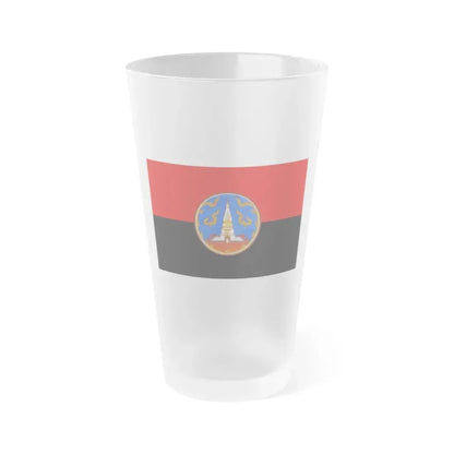 Flag of Nakhon Phanom Province Thailand - Frosted Pint Glass 16oz 16oz Frosted - Go Mug Yourself