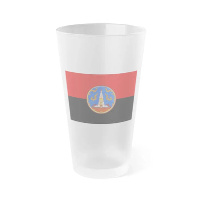 Flag of Nakhon Phanom Province Thailand - Frosted Pint Glass 16oz 16oz Frosted - Go Mug Yourself