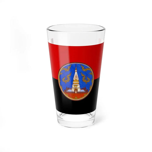 Flag of Nakhon Phanom Province Thailand - Pint Glass 16oz 16oz - Go Mug Yourself