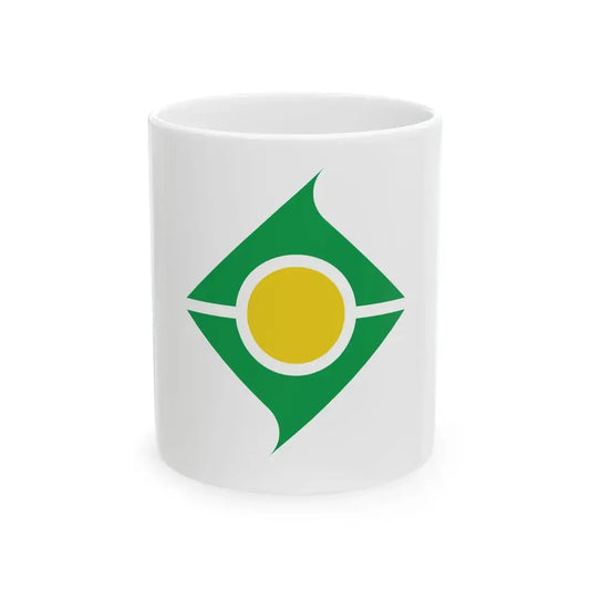 Flag of Nakijin Okinawa (Japan) White Coffee Mug 11oz - Go Mug Yourself