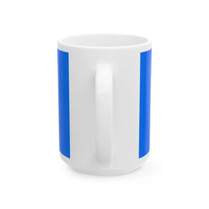 Flag of Nalaikh district Ulaanbaatar (Mongolia) White Coffee Mug - Go Mug Yourself