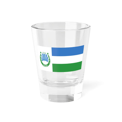 Flag of Nalchik 2009 (Russia) Shot Glass 1.5oz 1.5oz - Go Mug Yourself