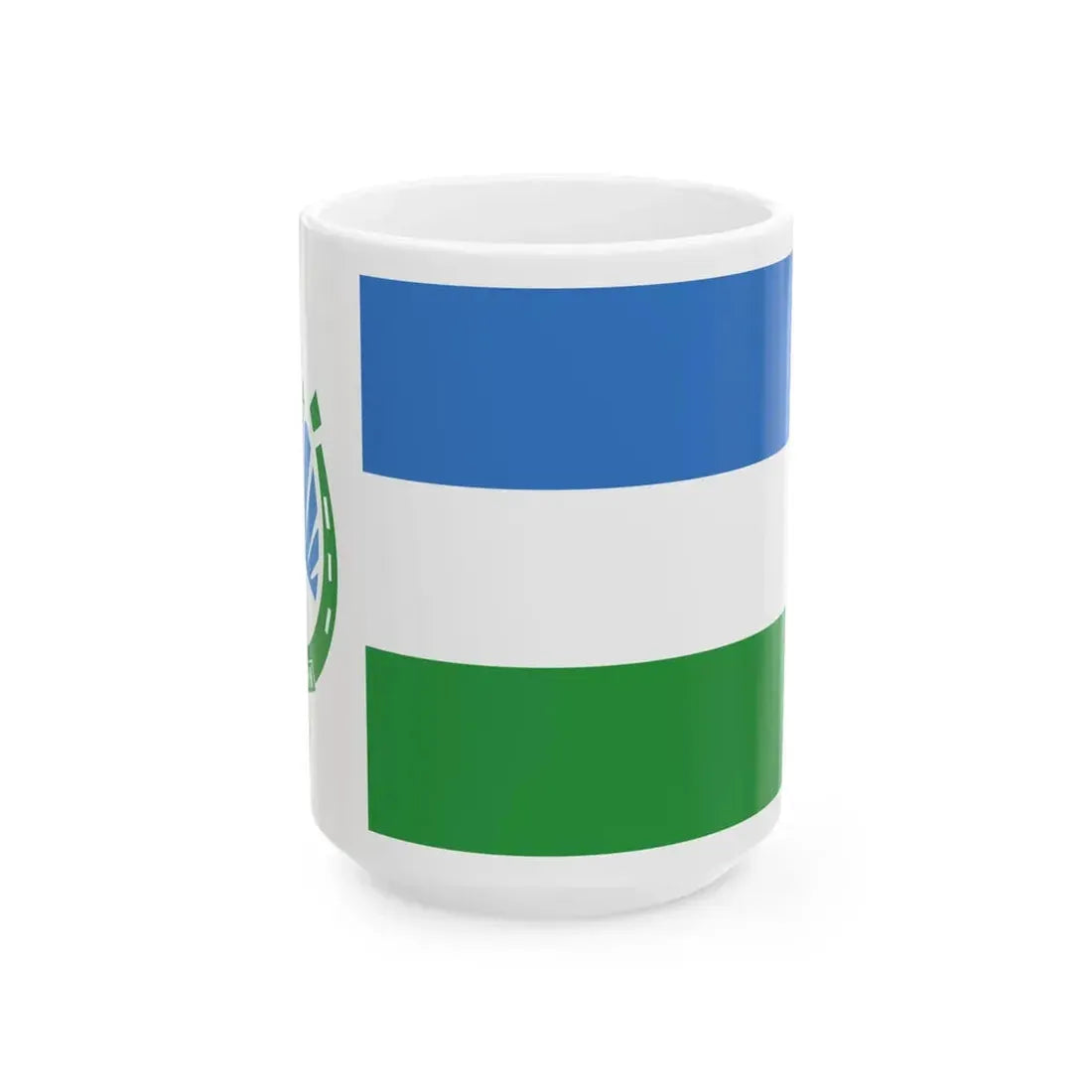 Flag of Nalchik 2009 (Russia) White Coffee Mug 15oz - Go Mug Yourself