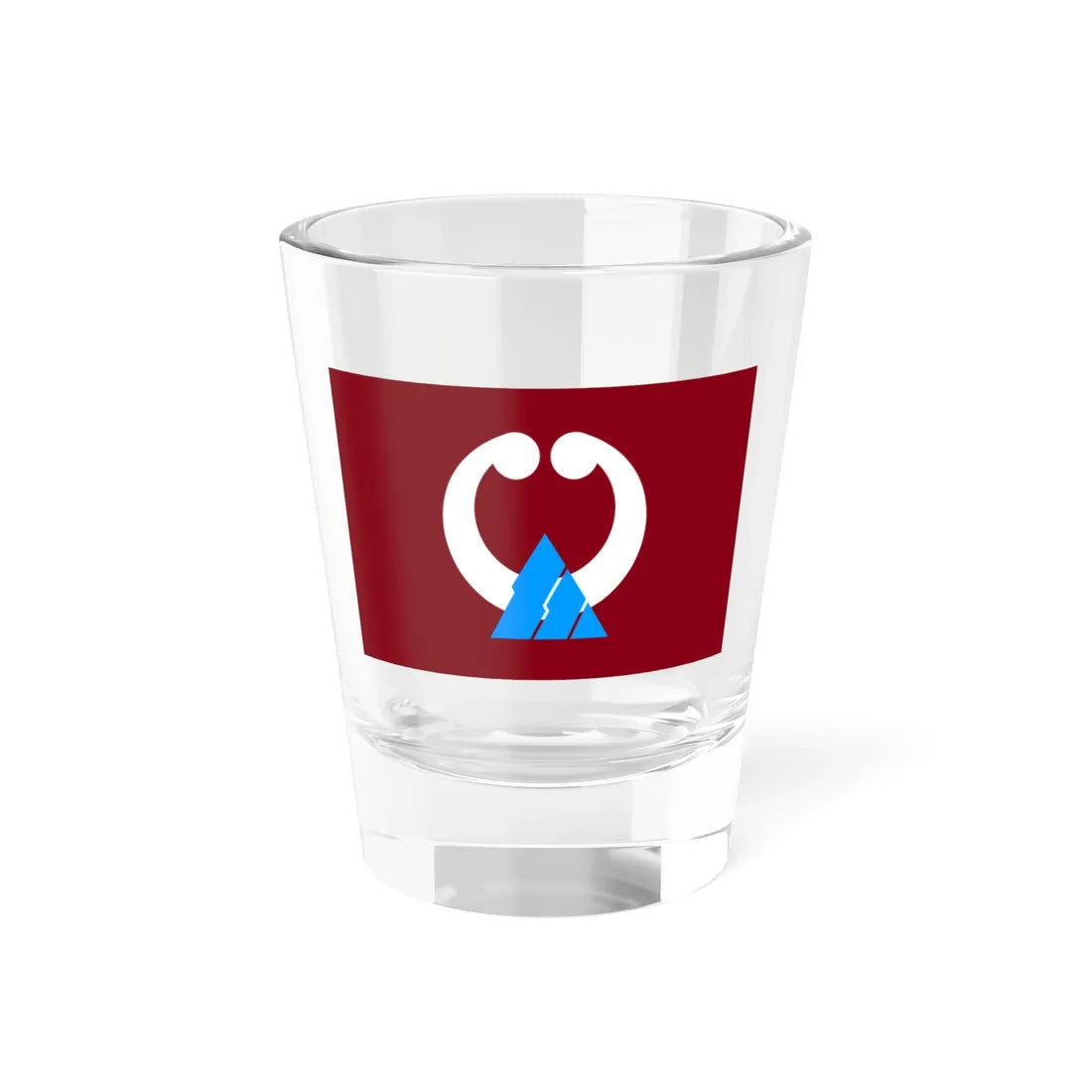 Flag of Namerikawa Toyama RWB version (Japan) Shot Glass 1.5oz 1.5oz - Go Mug Yourself