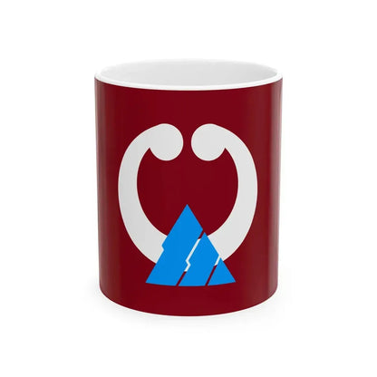 Flag of Namerikawa Toyama RWB version (Japan) White Coffee Mug 11oz - Go Mug Yourself