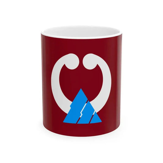 Flag of Namerikawa Toyama RWB version (Japan) White Coffee Mug 11oz - Go Mug Yourself