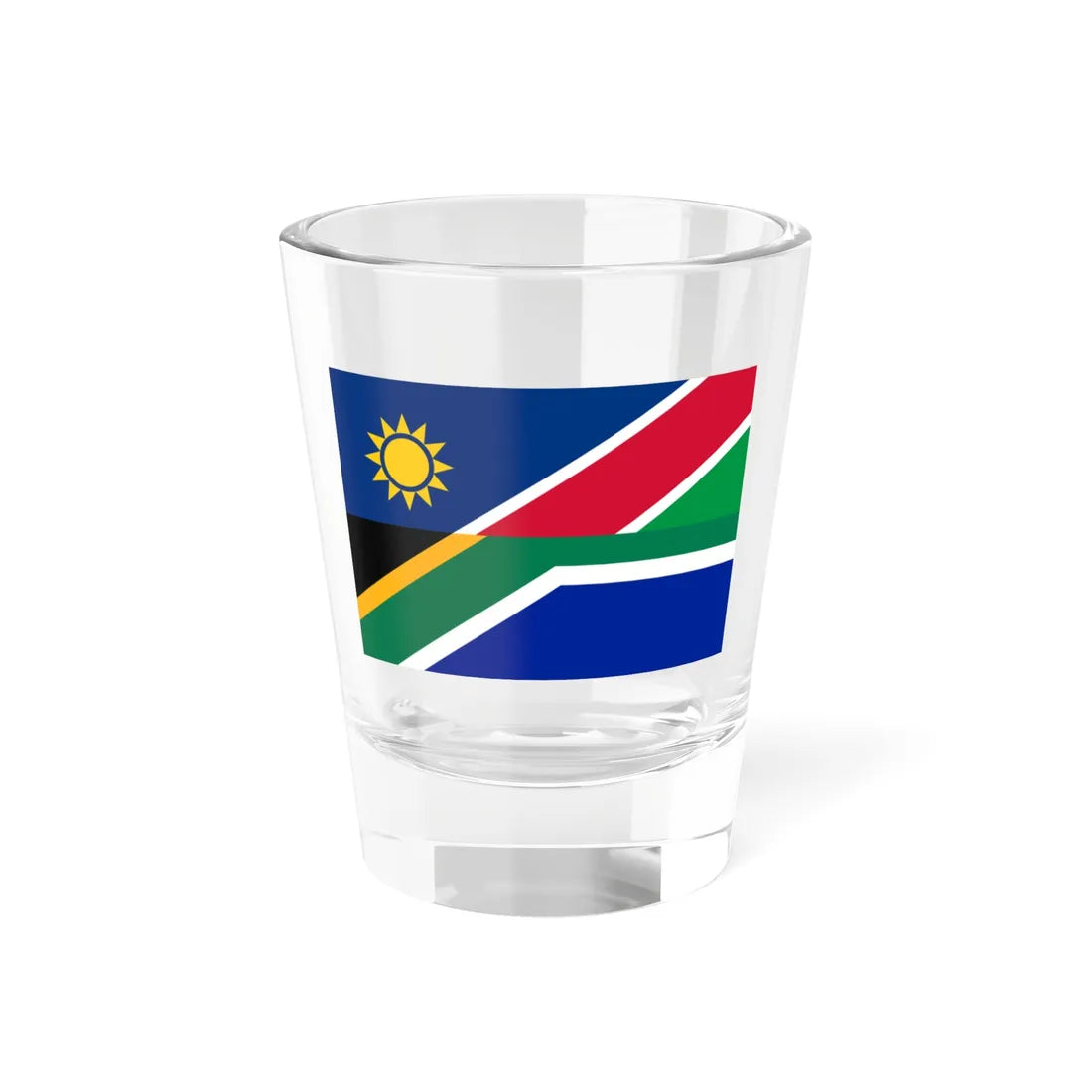 Flag of Namibia and South Africa (Namibia) Shot Glass 1.5oz 1.5oz - Go Mug Yourself
