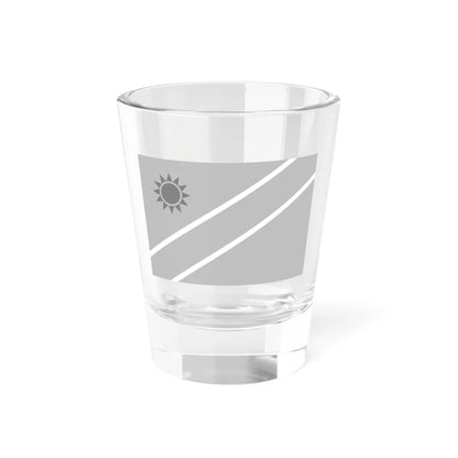 Flag of Namibia black and white (Namibia) Shot Glass 1.5oz 1.5oz - Go Mug Yourself