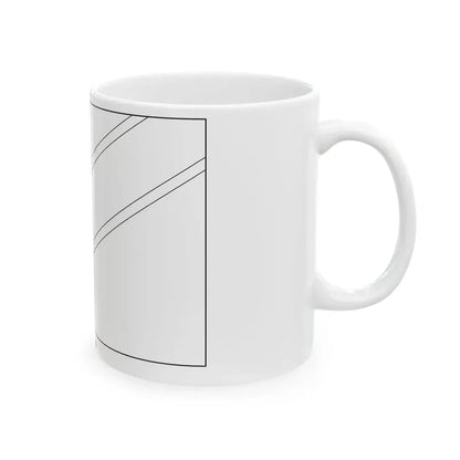 Flag of Namibia colouring page (Namibia) White Coffee Mug - Go Mug Yourself