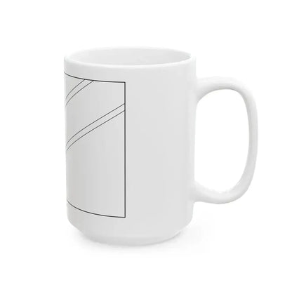 Flag of Namibia colouring page (Namibia) White Coffee Mug - Go Mug Yourself