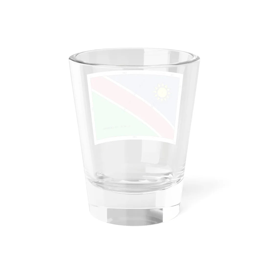 Flag of Namibia construction sheet (Namibia) Shot Glass 1.5oz - Go Mug Yourself