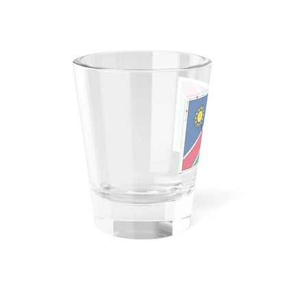 Flag of Namibia construction sheet (Namibia) Shot Glass 1.5oz - Go Mug Yourself