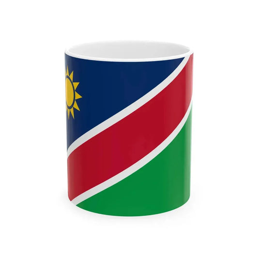 Flag of Namibia (Namibia) White Coffee Mug 11oz - Go Mug Yourself