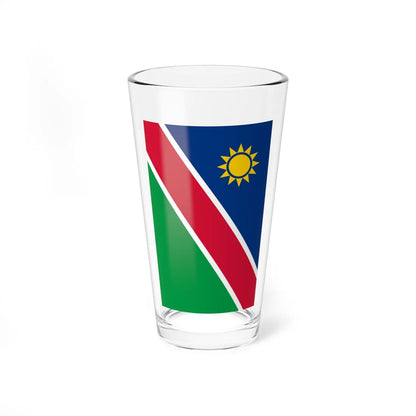 Flag of Namibia vertical (Namibia) Pint Glass 16oz 16oz - Go Mug Yourself