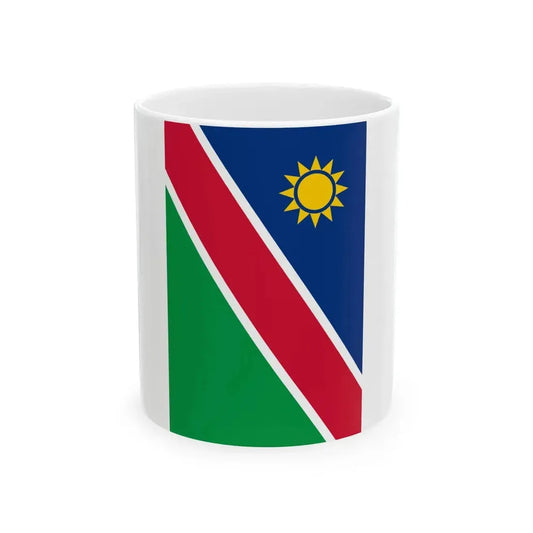 Flag of Namibia vertical (Namibia) White Coffee Mug 11oz - Go Mug Yourself