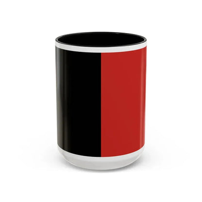 Flag of Namur Belgium - Accent Coffee Mug 15oz Black - Go Mug Yourself