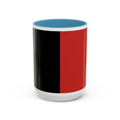 Flag of Namur Belgium - Accent Coffee Mug 15oz Light Blue - Go Mug Yourself