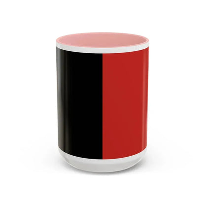 Flag of Namur Belgium - Accent Coffee Mug 15oz Pink - Go Mug Yourself