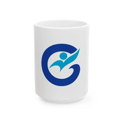 Flag of Nanao Ishikawa (Japan) White Coffee Mug 15oz - Go Mug Yourself