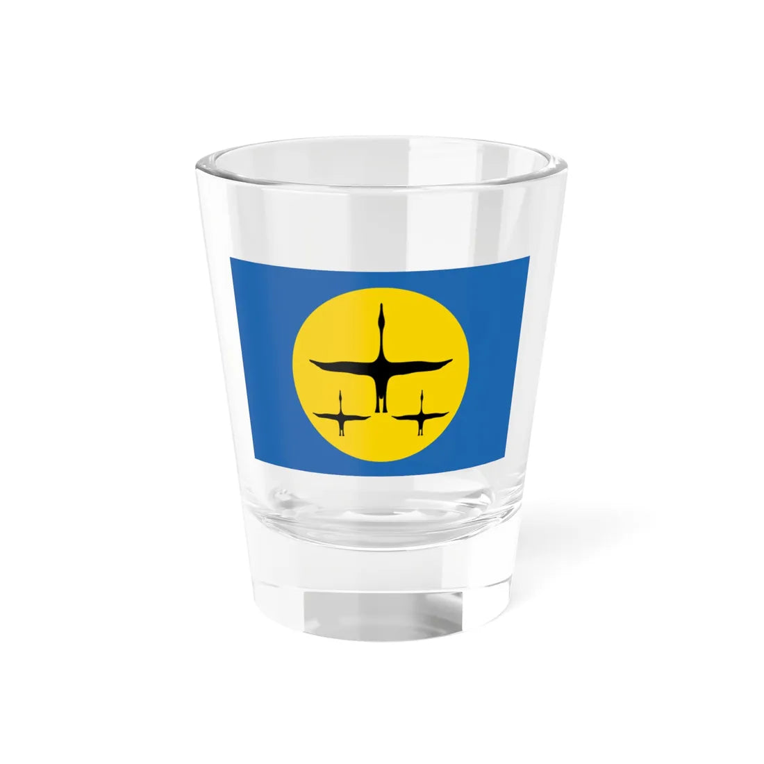 Flag of Nanaysky District Khabarovsk Krai (Russia) Shot Glass 1.5oz 1.5oz - Go Mug Yourself