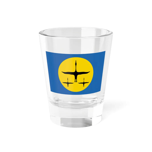 Flag of Nanaysky District Khabarovsk Krai (Russia) Shot Glass 1.5oz 1.5oz - Go Mug Yourself