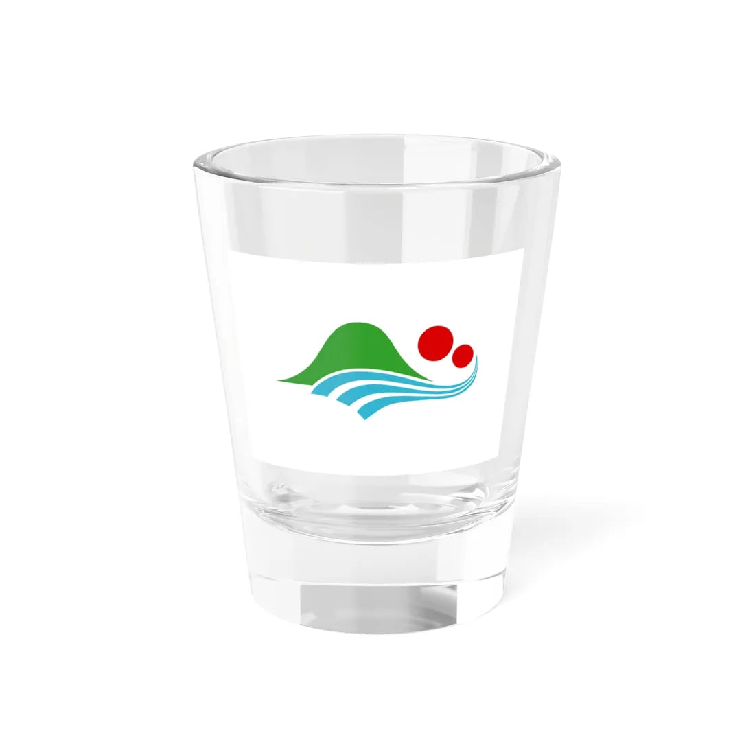 Flag of Nanbu Aomori (Japan) Shot Glass 1.5oz 1.5oz - Go Mug Yourself