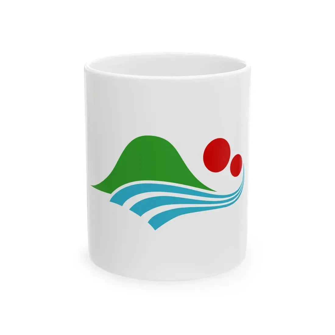 Flag of Nanbu Aomori (Japan) White Coffee Mug 11oz - Go Mug Yourself