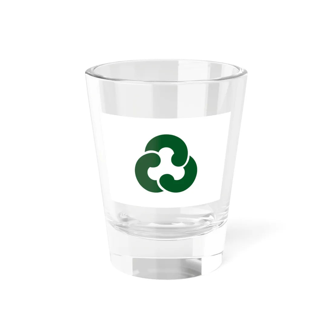Flag of Nandan Hyogo 1956-2005 (Japan) Shot Glass 1.5oz 1.5oz - Go Mug Yourself