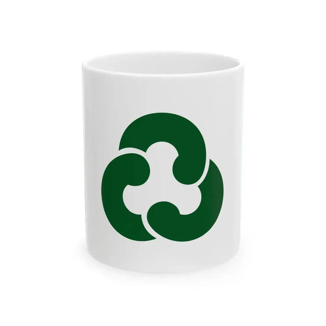 Flag of Nandan Hyogo 1956-2005 (Japan) White Coffee Mug 11oz - Go Mug Yourself