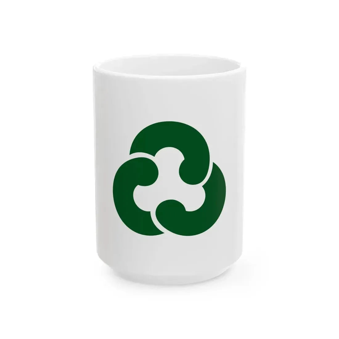 Flag of Nandan Hyogo 1956-2005 (Japan) White Coffee Mug 15oz - Go Mug Yourself