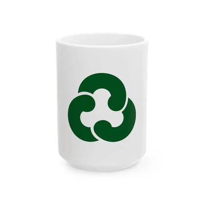 Flag of Nandan Hyogo 1956-2005 (Japan) White Coffee Mug 15oz - Go Mug Yourself