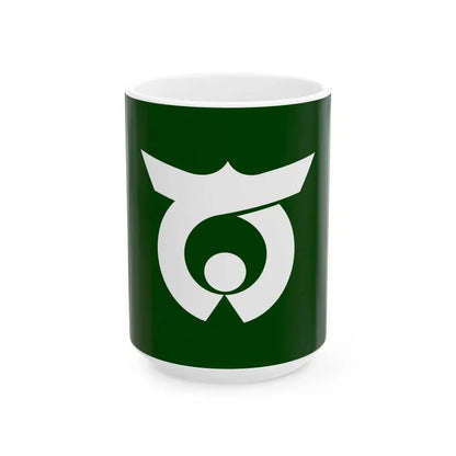 Flag of Nankan Kumamoto (Japan) White Coffee Mug 15oz - Go Mug Yourself