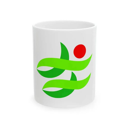 Flag of Nantan Kyoto (Japan) White Coffee Mug 11oz - Go Mug Yourself